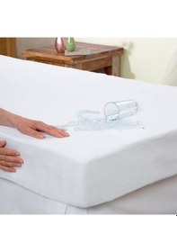 Resim Royam Mevsim Pamuklu 120 X 200 Sıvı Geçirmez Yatak Koruyucu Fitted Alez Beyaz 