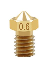 Resim Koodmax 3d Yazıcı Extruder M6 1.75mm / 0.6mm V5 - V6 Pirinç Nozzle Baskı Kafası 