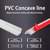 Resim Esnek PVC Kendinden Yapışkanlı Silikon Şerit, Üçgen Duvar Kenar Dekoratif Şerit, İç Mekan Köşeleri, Tezgah Kenarları ve Duvar Köşeleri için, Duvar Şeritleri ve Şeritler 