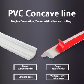 Resim Esnek PVC Kendinden Yapışkanlı Silikon Şerit, Üçgen Duvar Kenar Dekoratif Şerit, İç Mekan Köşeleri, Tezgah Kenarları ve Duvar Köşeleri için, Duvar Şeritleri ve Şeritler 