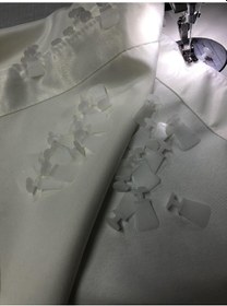 Resim Lüx Saten Güneşlik Perde 1. Kalite 2 Renk Seçeneği Krem 