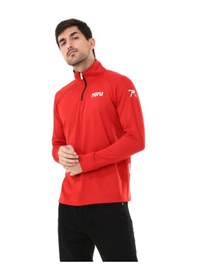 Resim Raru Erkek Yarım Fermuarlı Sweatshirt Vıta Kırmızı 