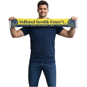 Resim Fenerium Unısex Velhasıl Sevdik Feneri Şal Uv Kutu Sarı - Lacivert 