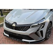 Resim Renault Clio 5.5 2024+ Ön Lip Parlak Siyah Plastik Ön Ek Karlık 