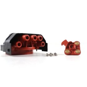 Resim Bmw E36 Kasa 316i M40 Motor Distribütör Kapağı Ve Tevzi Makarası Set Bremi Marka 8002R - 7004 