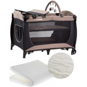 Resim Babydoor 2051 Place Oyun Parkı 70x110 Cm Bebek Beşik +yatak Hediyeli 