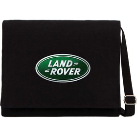 Resim Land Rover Logo Siyah Kanvas Postacı Çantası - Siyah 