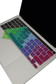 Resim Mcstorey Macbook Pro Kılıf Klavye Koruyucu 13inç M1-m2 Dazzle (US-ABD INGİLİZCE) A2338 2289 2251 A2141 Uyumlu 