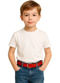 Resim Çocuk Kemer 4'lü Deri Kot Ve Kumaş Pantolon Çok Renkli 