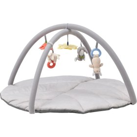 Resim IKEA Oyuncaklı Bebek Oyun Halısı 90X49 cm Gri Renk Aktivite-Bebek Jimnastiği Oyun Halısı 