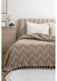 Resim Naomi Çift Kişilik Pike 200x230 Cm Bej 