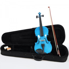 Resim Almira CNM3000-BL Başlangıç Serisi Mavi Keman Seti (4/4) | Renkli Tasarım Kutu ve Yay Dahil Öğrenci Seti 