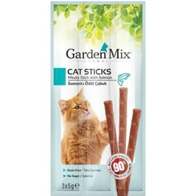Resim Gardenmix Garden Mix Somonlu Kedi Stick Ödül 3 5gr 