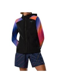 Resim Mizuno Active Alpha Kadın Kapüşonlu Yağmurluk Siyah / Çok Renkli Çok Renkli 