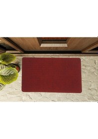 Resim Kapı Önü Paspası, Halılı Paspas, 45 X 70 Bordo 