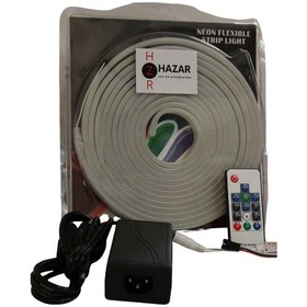 Resim 12 Volt 6x12mm Rgb Pixel Neon Şerit Led Set Rf Uzaktan Kumandalı Ws2811 Magic Neon 5m 