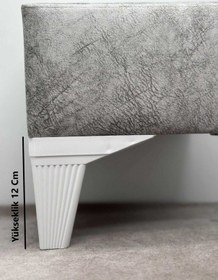 Resim Mobilya Koltuk Çekyat Baza Chester Tv Ünitesi Ayağı Stylish Beyaz 12 Cm 4 Adet 