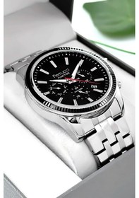 Resim Ferrucci Function Erkek Kol Saati Çelik Kordon Gümüş-siyah Bileklik 3atm Sdfer170 Gümüş - Siyah 