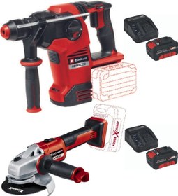 Resim Einhell Herocco 36/28 Kırıcı Delici Axxio 125mm Avuç Taşlama 2x4.0ah Akülü Kömürsüz Set 