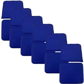 Resim Knsz minder seti 6 lı mazlum mvi suni deri oturma ve sırt tel sandalyesi minderi bir arada 