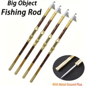 Resim 2.1m - 3.6m Metal Balıkçılık Kamışı, Ultra-Sert ve Güçlü Bel Gücü, Metal Makara Oturu, Teleskopik Deniz Kamışı, Surf Dökme ve Balıkçılık Aracı ile Yerli Fiş 