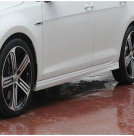 Resim VW Golf 7 R Yan Marşbiyel Seti - Boyasız Mat Siyah - Plastik 