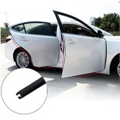 Resim Siyah Kapı Koruma Fitili 5 Metre Kapı Çarpma Çizilme Önleyici 