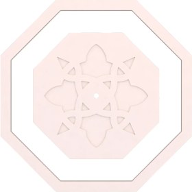 Resim Motifpiyer Tavan Lamba Göbeği 07-Sekizgen-Dış Çıtalı 