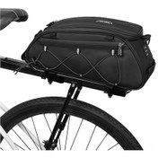 Resim Ranyeek Bisiklet Bagaj Çantası Gri - 36.5cm Polyester Malzeme - 420g Hafif Tasarım Gri 