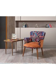 Resim Bienvelle Turuncu Çay Seti Tekli Koltuk, Berje (Salon, Balkon,... 