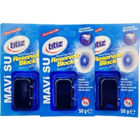 Resim Titiz Rezervuar Blok Mavi Su 3 x 50 G 