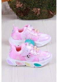 Resim Vicco 346.p25y.177 Pembe Gelato Hafif Rahat Işıklı Kız Çocuk Ayakkabı Pembe 
