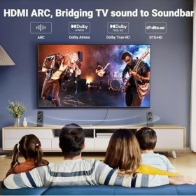 Resim Storemax Ugreen 4K HDMI Kablosu Arc 3D Ethernet Için Ps5 Xbox Series S DVD Monitör (3m) 