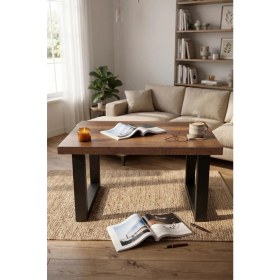 Resim Yurudesign Marken B Ofis Sehpası Metal Ayaklı Barok MN02-BA 