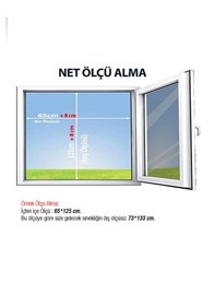 Resim Akordeon Pilise Yırtılmaz Ped Kedi Tüllü Pencere Sineklik Beyaz 70x130 Istenilen Ölçüde En 70'e Kadar / Boy 130'a Kadar 