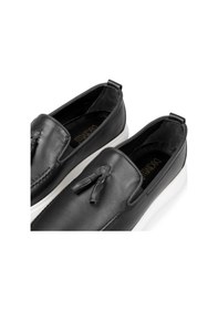Resim Ducavelli Fringe Hakiki Deri Erkek Günlük Ayakkabı, Loafer Ayakkabı, Hafif Ayakkabı, Yazlık Ayakkabı, Hafif Ayakkabı Siyah 