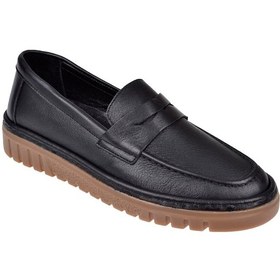 Resim Divadonna Hakiki Deri Makosen Kadın Ayakkabı Bl-7025 Siyah Siyah 