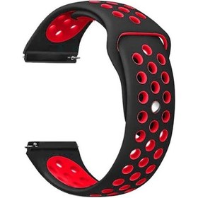 Resim Ariatech Huawei Watch Gt 3 42mm Krd-02 Uyumlu Kordon-siyah-kırmızı 