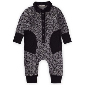 Resim Oliven The Kid Oliventhekid Leopar Baskılı Yakalı Tulum Siyah Siyah 