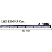 Resim KEPÇE TRAKTÖR ÇAKAR LAMBA SARI + SARI 90CM 6 FONKSİYONLU 