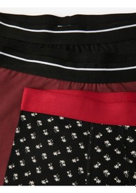 Resim Koton 3'Lü Boxer Seti Palmiye Baskılı Çok Renkli Siyah Desenli 5Wlm90003Mk Siyah 