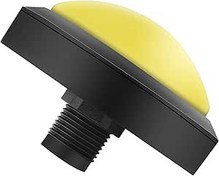 Resim LED Dışbükey Konsol Yedek 100 mm (100#-Sarı+Üç Ayaklı Anahtar+LED Işık) ile Masif Düğmesi 