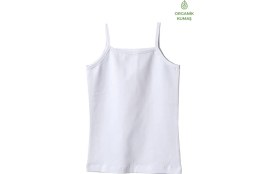 Resim Blackspade Kız Çocuk Organik Atlet 1196 - Beyaz 