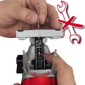 Resim Einhell Dekupaj Testere TC-JS 85 (620 W, 20 mm kesme yüksekliği, ahşapta 85 mm, çelikte 8 mm kesim derinliği, maksimum 3000 d/d, toz üfleme fonksiyonu, paralel durdurucu) - 4321140 