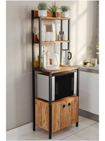 Resim Çok Amaçlı Dolap Mutfak Bangosumikrodalga Fırın Mini Fırın Dolabı 