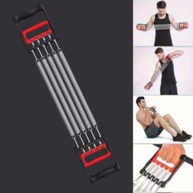 Resim Mcreative Göğüs Genişletme ve Kuvvet Egzersiz Aleti - 5 Yaylı 5 Kademeli Ayarlanabilir Fitness ve Kuvvet Antrenmanı Ekipmanı (4604) 
