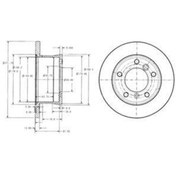 Resim DELPHI BG3237 FREN DİSKİ ARKA LT28-35 96-06 LT28-46 96-06 / SPRIN 