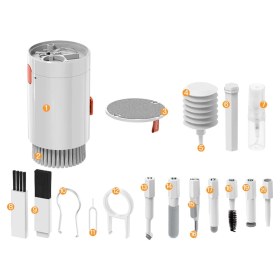 Resim FLAMENKO Zore Q20 20 In 1 Çok Fonksiyonlu Elektronik Cihaz Temizleme Kiti - Beyaz 