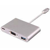 Resim Type-C To 3 In 1 Vga Usb 3.0 Type-C Macbook Projeksiyon Kablo Diğer