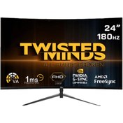 Resim Twisted Minds TM24RFA 23.6" 1 MS 180 Hz FreeSync Full HD Curved VA LED Monitör Twisted Minds